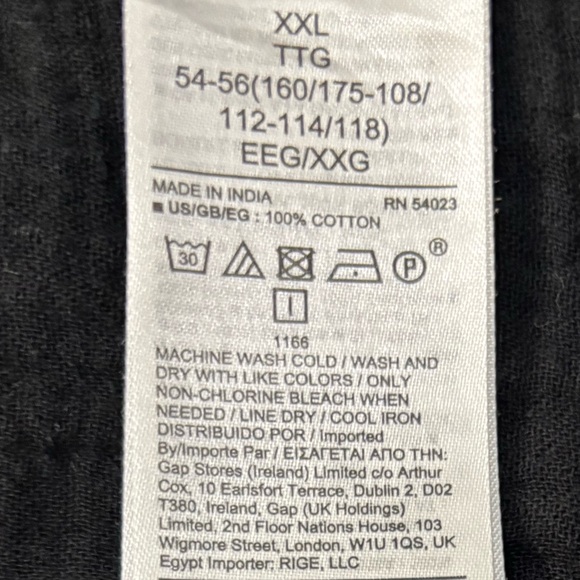 Ruffle Hem Tiered Dress Lightweight Flowy Gauze Neutral Black Gap Size XXL - Picture 15 of 16